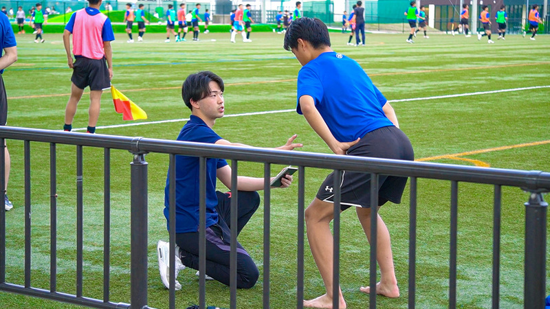外部実習（浜名高校サッカー部）
