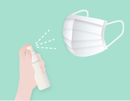 マスクの中も快適に！